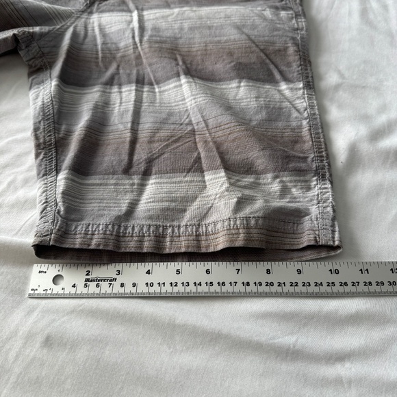 Burnside Men's 38 Chino Walking Shorts Gray Preppy Skater Beach Outdoor Campus - Picture 14 of 15